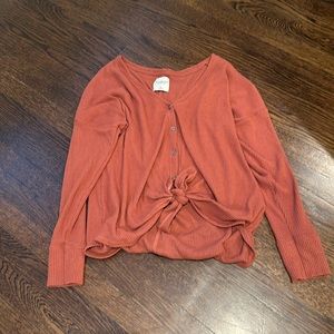Abercrombie & Fitch Burnt Orange Sweater